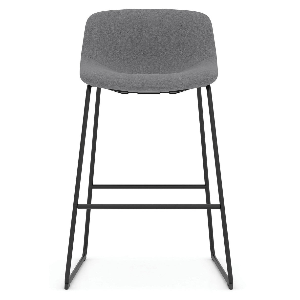 Willow Cafe Height Bistro Stool with Black Sled Base | 06WI2JLSF