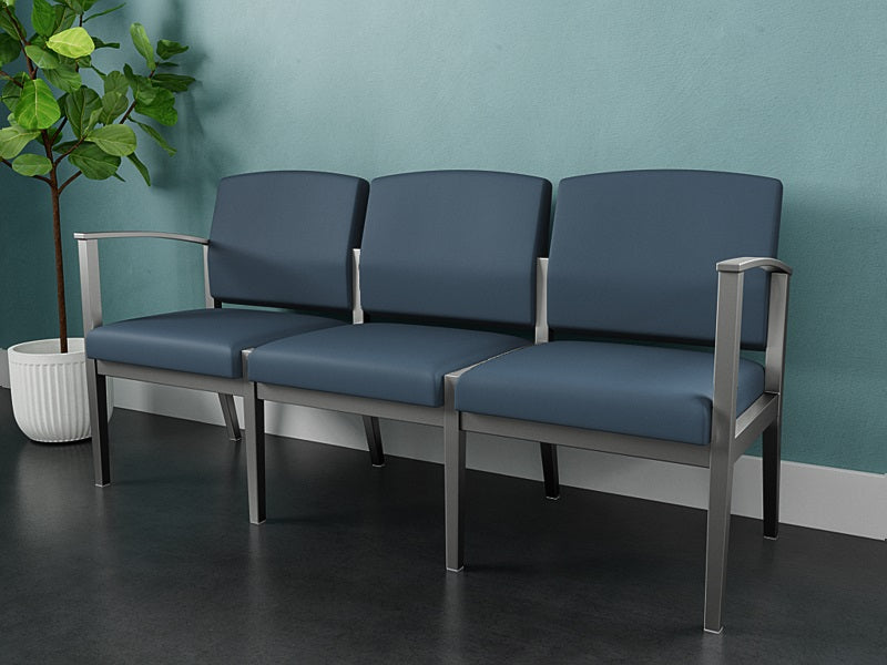 Lesro Amherst Steel 3 Seat Sofa | AS3101