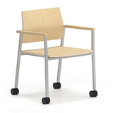 Lesro Avon Guest Chair - Laminate Seat - Laminate Back w/Casters | AV1151C