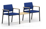 Lesro Avon 2 Chairs w/Connecting Center Table - Upholstered Seat - Upholstered Back | AV2231