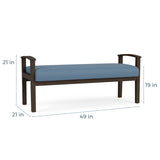 Lesro Amherst Open Arm 2 Seat Bench | AW2001