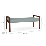 Lesro Brooklyn 2 Seat Bench | BK2001