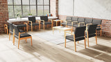 Lesro Brooklyn 2 Chairs w/Connecting Center Table | BK2201