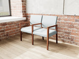 Lesro Brooklyn 2 Seat Sofa W/Center Arms | BK2103