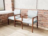 Lesro Brooklyn 2 Chairs w/Connecting Center Table | BK2201