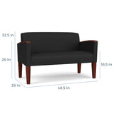 Lesro Belmont Loveseat Chair | BL1501