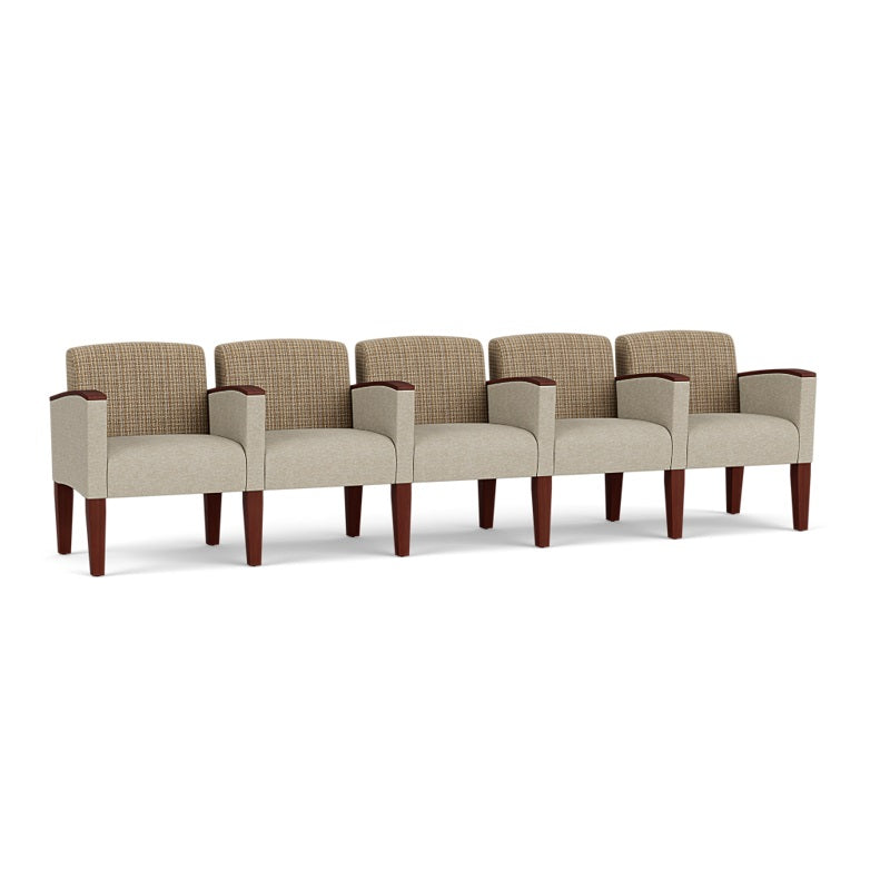 Lesro Belmont 5 Seats w/ Center Arms | BL5103