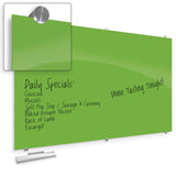 OS Magnetic Glass Dry Erase Whiteboard - 72"W x 48"H | 83845