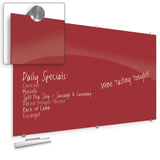 OS Visionary Hierarchy Magnetic Glass Dry Erase Board - 45"W x 38"H | 83845H
