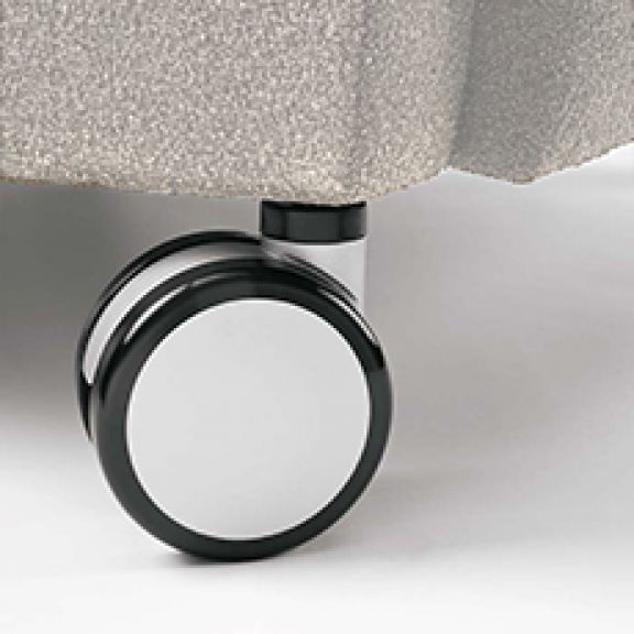 Lesro Siena Series Oversize Armless Guest Chair With Casters | SN1202C