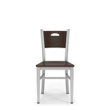 Lesro Concord Series Cafe Chair With Wood Seat | CD1191