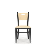 Lesro Concord Series Cafe Chair With Wood Seat | CD1191