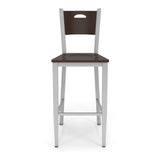 Lesro Concord Series Cafe Stool With Wood Seat | CD1193