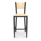 Lesro Concord Series Cafe Stool With Wood Seat | CD1193