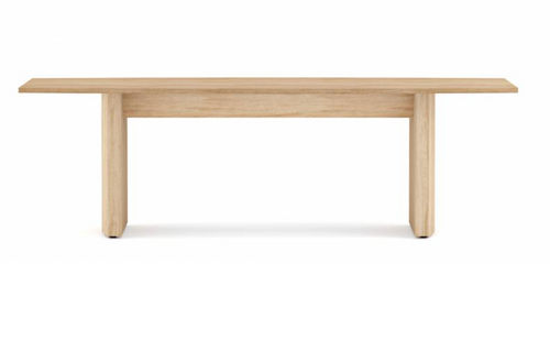 Anywhere 96"W x 48"D Boat Shaped Conference Table with Arch Bases & One Piece Top | TBTAH9648