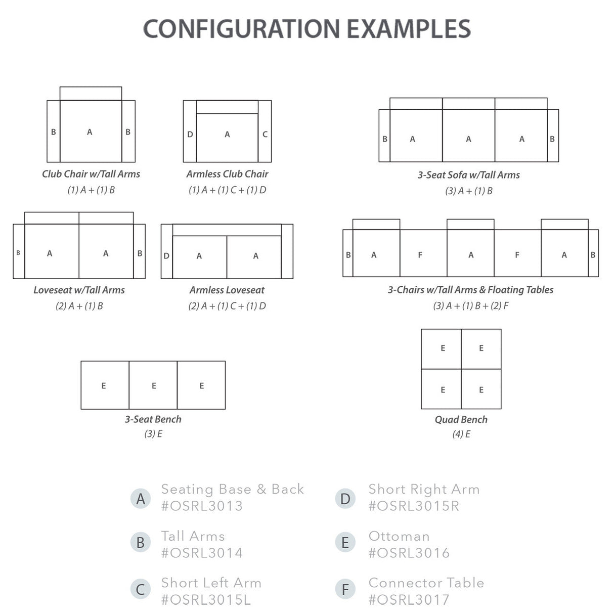 Saxon Modular Reception Seating Short Left Arm | OSRL3015L