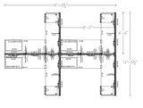 Compile 4 Person 54"H 6' x 8' Workstation Typical | CMQS517