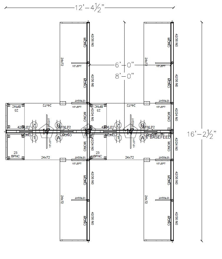 Compile 4 Person 42"H 6' x 8' Workstation Typical | CMQS538