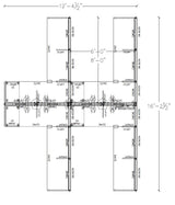 Compile 4 Person 42"H 6' x 8' Workstation Typical | CMQS538
