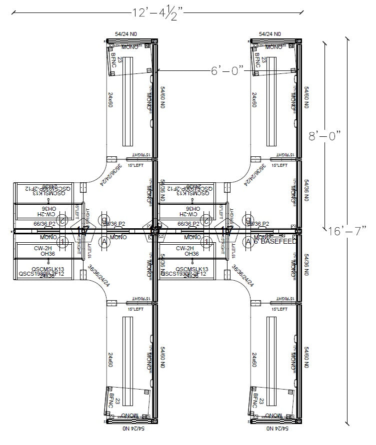 Compile 4 Person 66"H 6' x 8' Workstation Typical | CMQS539