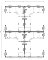Compile 4 Person 54"H 6' x 8' Workstation Typical | CMQS545