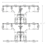 Compile 4 Person 66"H 6' x 6' Workstation Typical | CMQS547