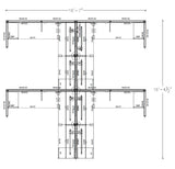 Compile 4 Person 66"H 8' x 8' Workstation Typical | CMQS549