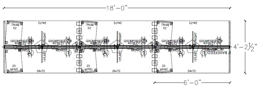 Compile 6 Person 54"H 2' x 6' Workstation Typical | CMQS555