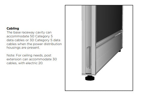 Compile 6 Person 54"H 2' x 6' Sit To Stand Workstation Typical | CMQS551