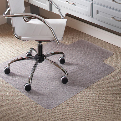 Everlife Clear Chair Mat for Low Pile Carpet, 36" x 48" with Lip | LP3648NC