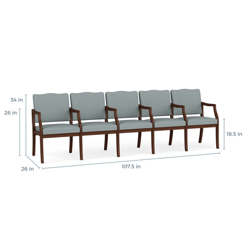 Lesro Franklin Series 5 Seats With Center Arms | FK5103