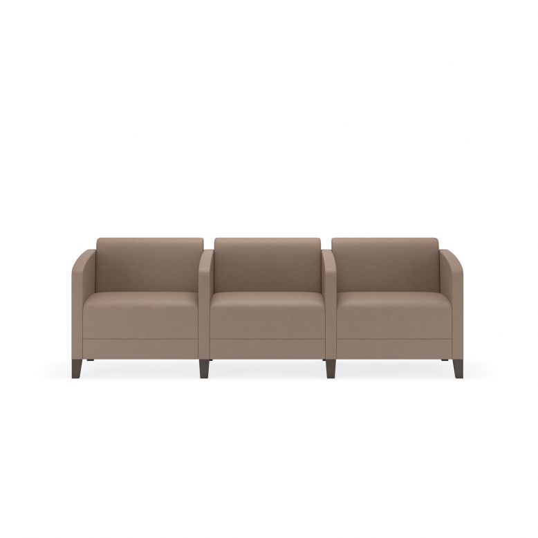 Lesro Fremont Series Guest Chair 3 Seats w/Center arms | FT3103