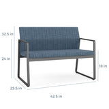 Lesro Gansett Series Loveseat | GN1501