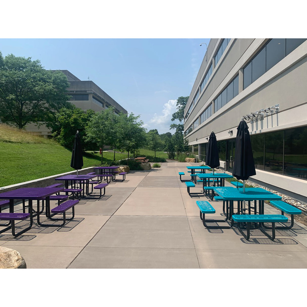 46" Square Expanded Metal Table | T46SQP