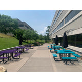 46" Square Expanded Metal Table | T46SQP