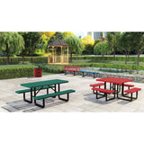 46" Square Expanded Metal Table | T46SQP