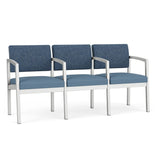 Lesro Lenox Steel Series 3 Seat Sofa w/Center Arms |  LS3103