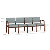 Lesro Lenox Series 4 Seat Sofa | LW4101