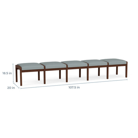 Lesro Lenox Series 5 Seat Bench | LW5001