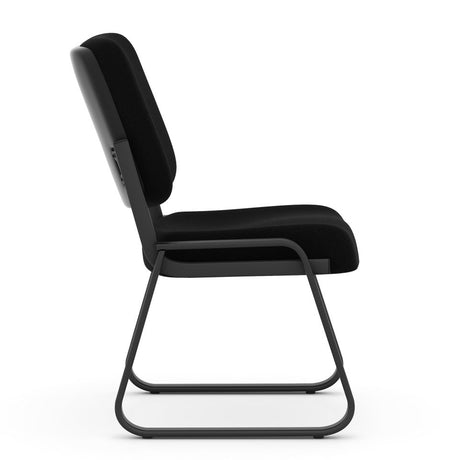 Value Armless, Sled Base Guest Chair with Black Frame | OSGS4905FBK