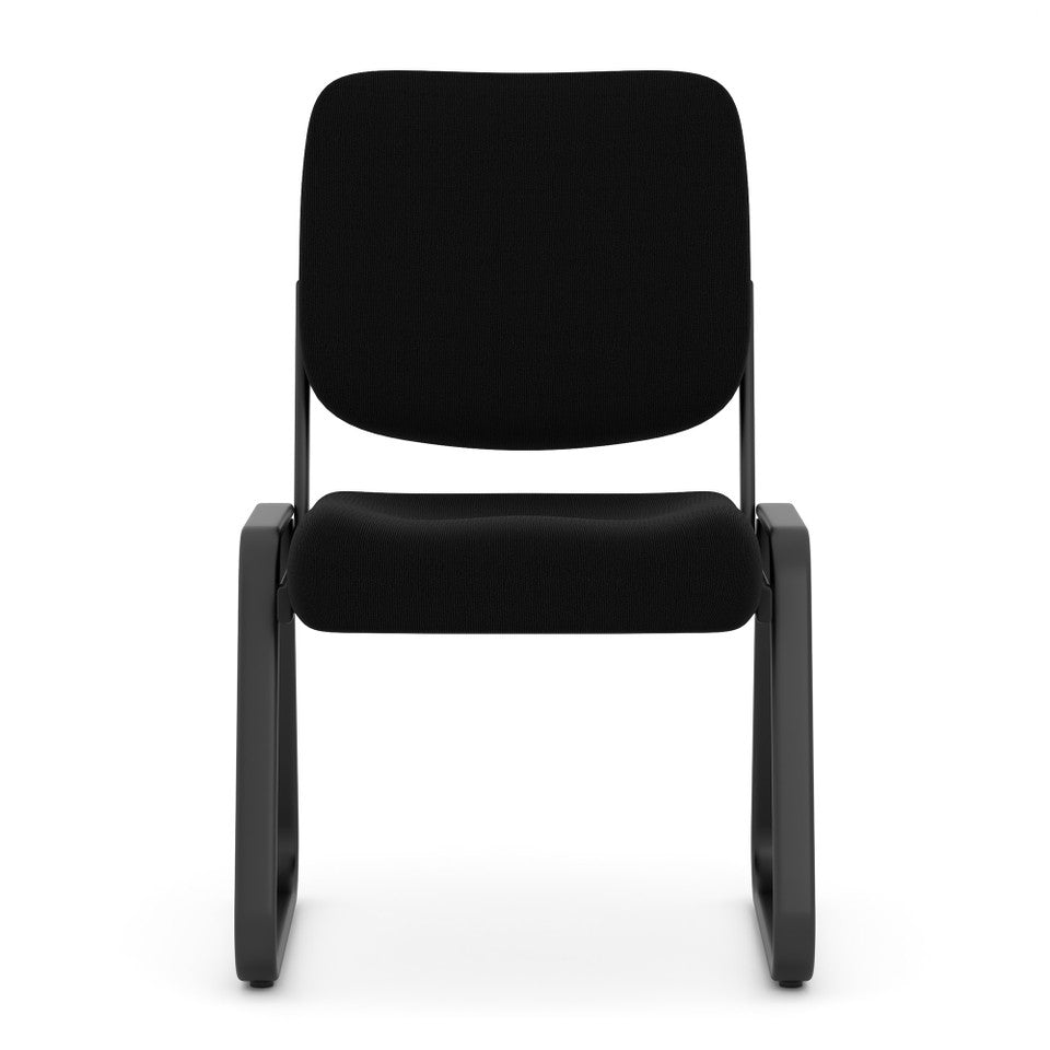 Value Armless, Sled Base Guest Chair with Black Frame | OSGS4905FBK