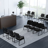 Value Armless, Sled Base Guest Chair with Black Frame | OSGS4905FBK