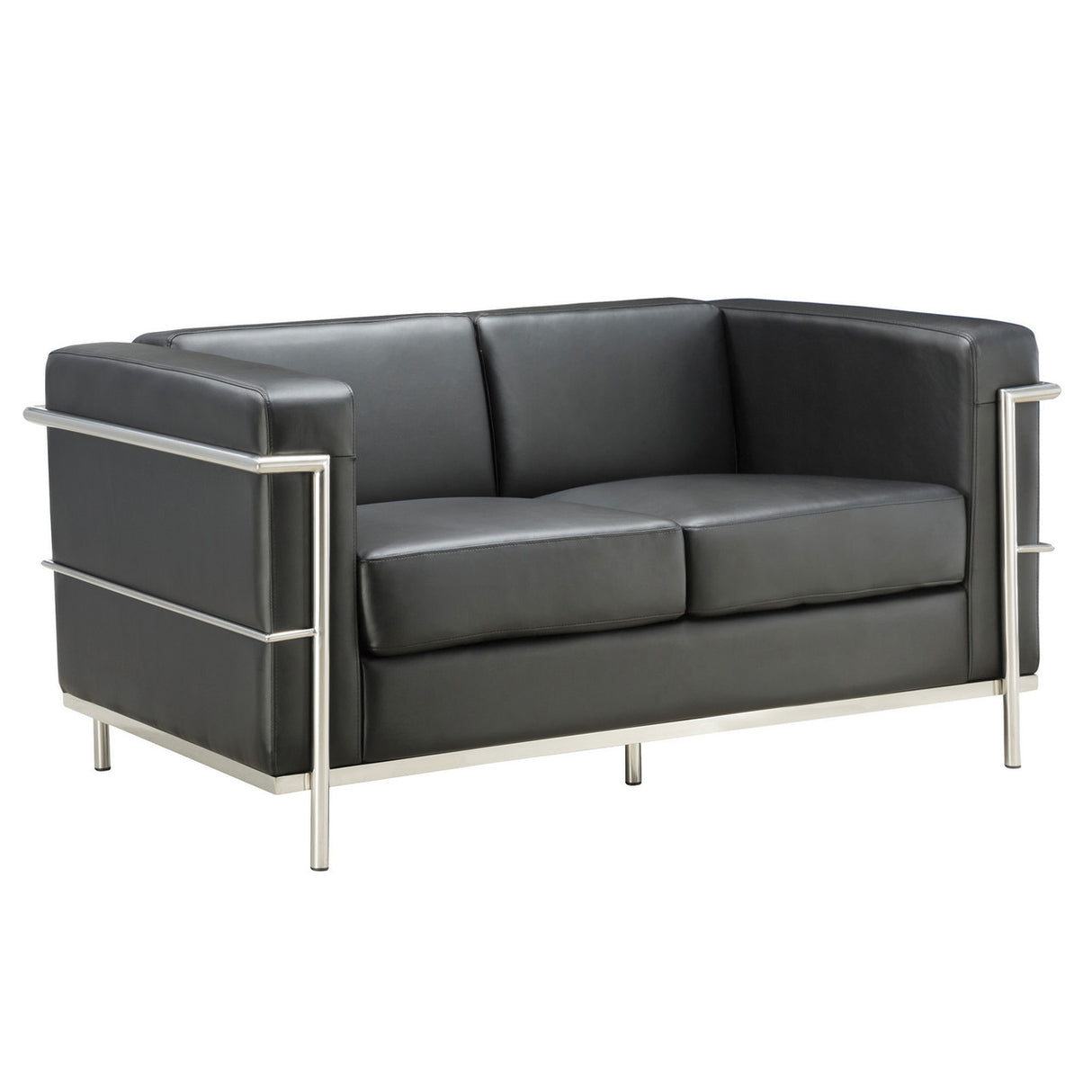 Madison Loveseat with Chrome Exposed Frame | 9282A