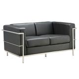 Madison Loveseat with Chrome Exposed Frame | 9282A