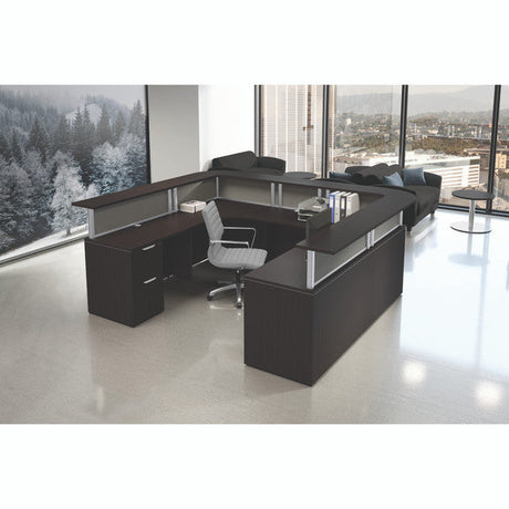 Borders II Corner Transaction Top 71"W x 12"D (Right) | PBTC71R