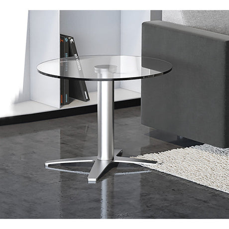 OS 24" Round Clear Reception Table Glass Top - Requires Base | SGT24RCLEARCL