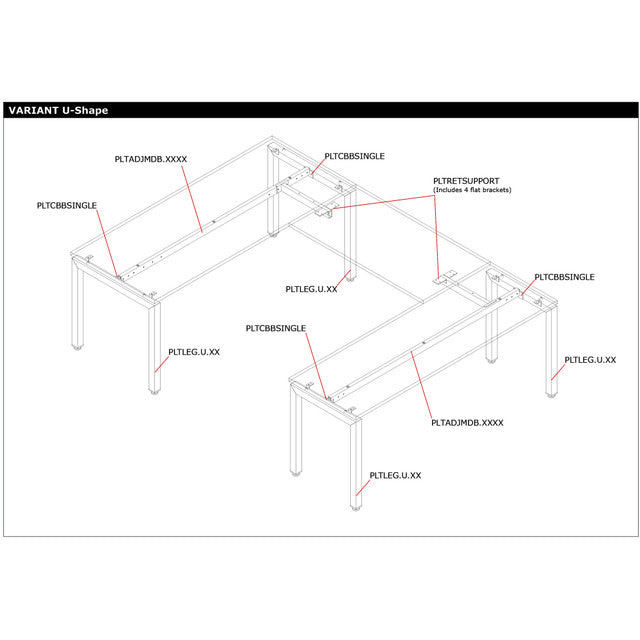 Variant Return Top Beam - 36", 42" and 48" | PLTRETSUPPORTSI
