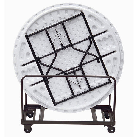 Melamine Folding Tables Edge Stacking Round Table Truck | T6060BR