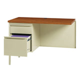 Raleigh 42"W Single Pedestal Steel Return | OSR4224