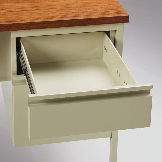 Raleigh 42"W Single Pedestal Steel Return | OSR4224